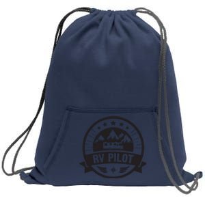 RV Pilot Funny Motorhome RV Travel For Men Women Sweatshirt Cinch Pack Bag