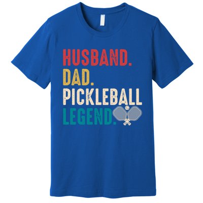 Retro Pickleball For Husband Dad Pickleball Player Great Gift Premium T-Shirt