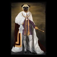 Royalty Pug Funny Impact Tech Backpack