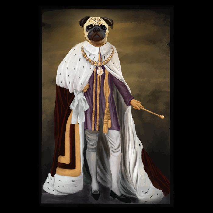 Royalty Pug Funny Impact Tech Backpack