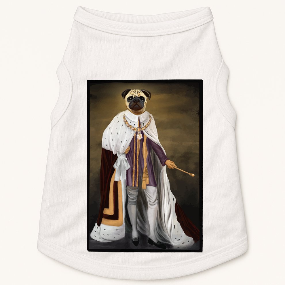 Royalty Pug Funny Doggie Tank