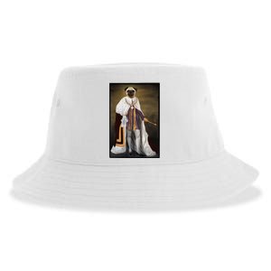 Royalty Pug Funny Sustainable Bucket Hat