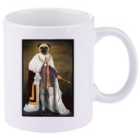 Royalty Pug Funny 11oz C Handle Ceramic Mug