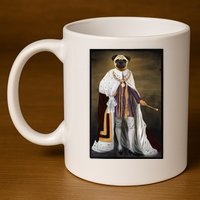 Royalty Pug Funny 11oz C Handle Ceramic Mug