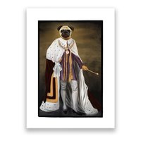 Royalty Pug Funny Poster
