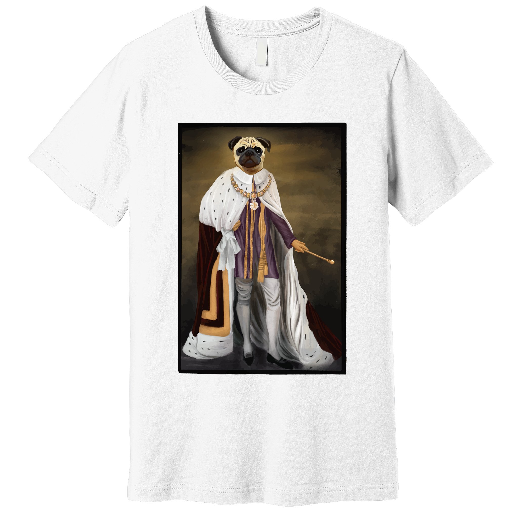 Royalty Pug Funny Premium T-Shirt