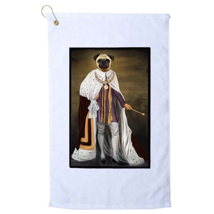 Royalty Pug Funny Golf Towel