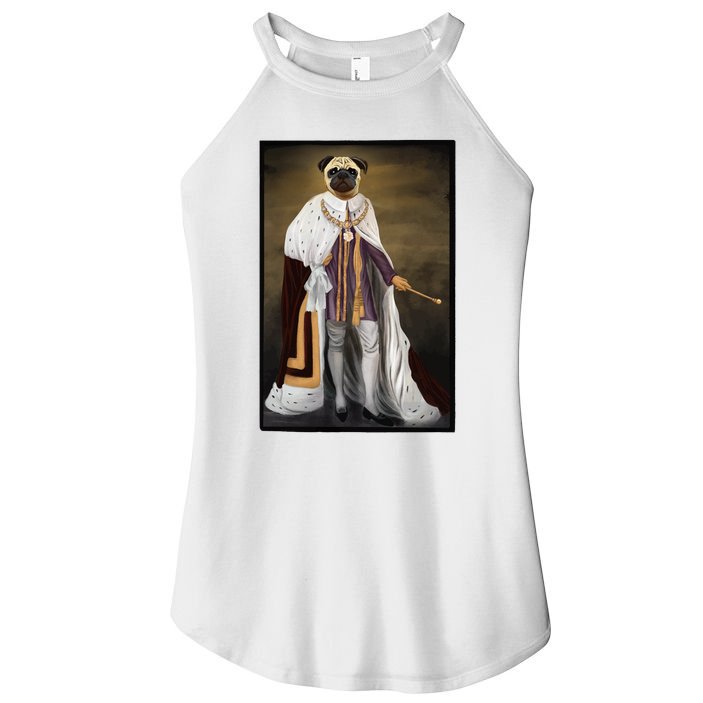 Royalty Pug Funny Women's Perfect Tri Rocker Tank