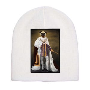 Royalty Pug Funny Short Acrylic Beanie