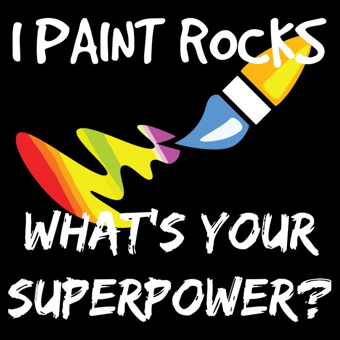 Rock Painting Funny I Paint Rocks Superpower Gift Bag