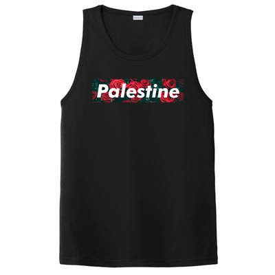 Red Palestine Free Palestine Free Gaza Palestine Flag Arabic Cool Gift PosiCharge Competitor Tank