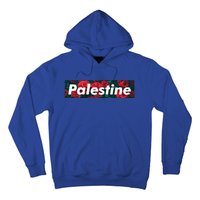 Red Palestine Free Palestine Free Gaza Palestine Flag Arabic Cool Gift Hoodie