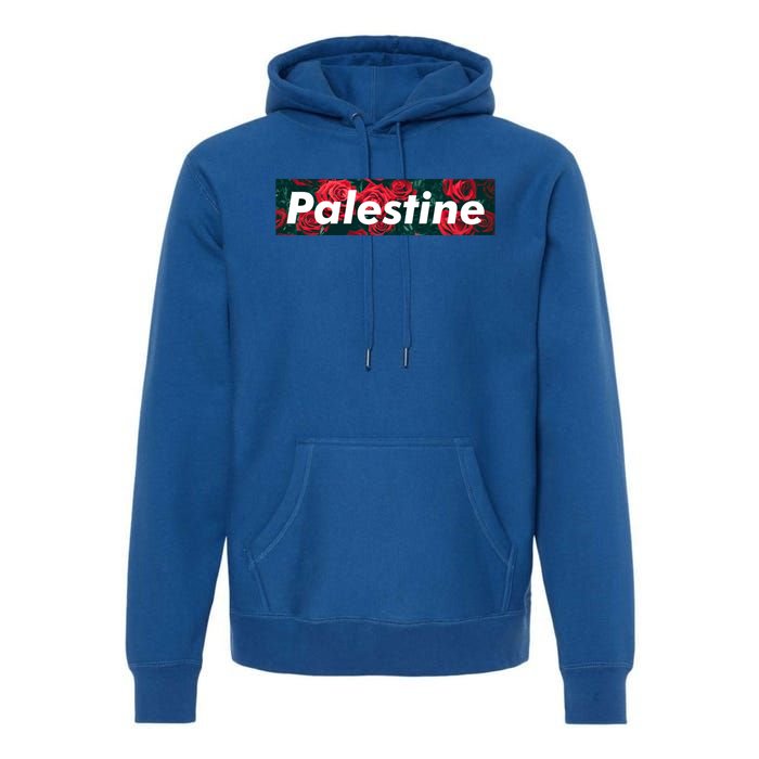 Red Palestine Free Palestine Free Gaza Palestine Flag Arabic Cool Gift Premium Hoodie