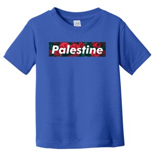 Red Palestine Free Palestine Free Gaza Palestine Flag Arabic Cool Gift Toddler T-Shirt