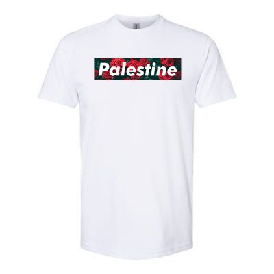 Red Palestine Free Palestine Free Gaza Palestine Flag Arabic Cool Gift Softstyle CVC T-Shirt