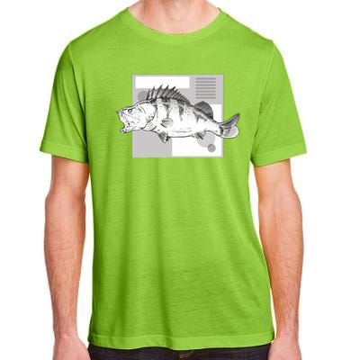 River Perch Fish Sketch Adult ChromaSoft Performance T-Shirt