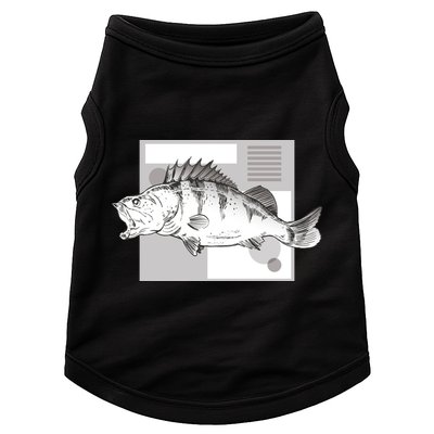 River Perch Fish Sketch Doggie Tank
