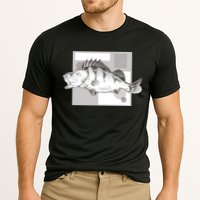 River Perch Fish Sketch Performance Shirt