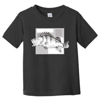River Perch Fish Sketch Toddler T-Shirt