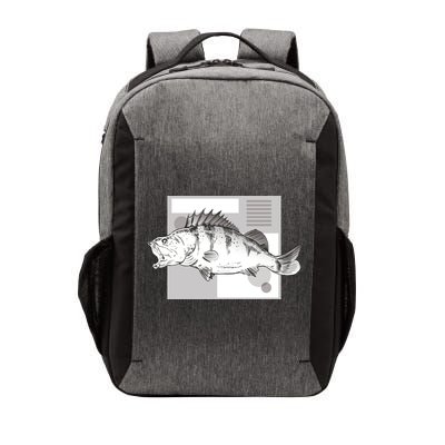 River Perch Fish Sketch Vector Backpack