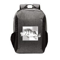 River Perch Fish Sketch Vector Backpack