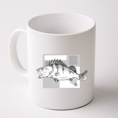 River Perch Fish Sketch Coffee Mug