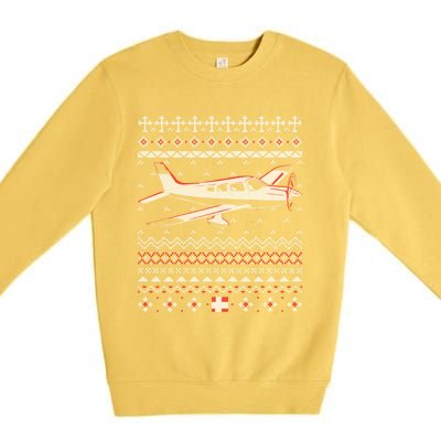 Rc Plane Flying Sports Club Aviation Aviator Ugly Christmas Gift Premium Crewneck Sweatshirt