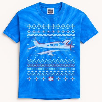 Rc Plane Flying Sports Club Aviation Aviator Ugly Christmas Gift Kids Tie-Dye T-Shirt