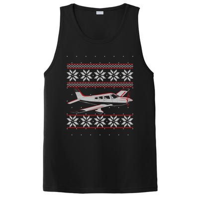 Rc Plane Flying Sports Pilot Ugly Christmas Sweater Style Gift PosiCharge Competitor Tank