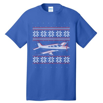 Rc Plane Flying Sports Pilot Ugly Christmas Sweater Style Gift Tall T-Shirt