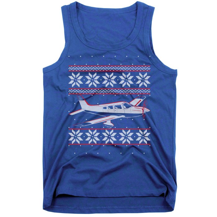 Rc Plane Flying Sports Pilot Ugly Christmas Sweater Style Gift Tank Top