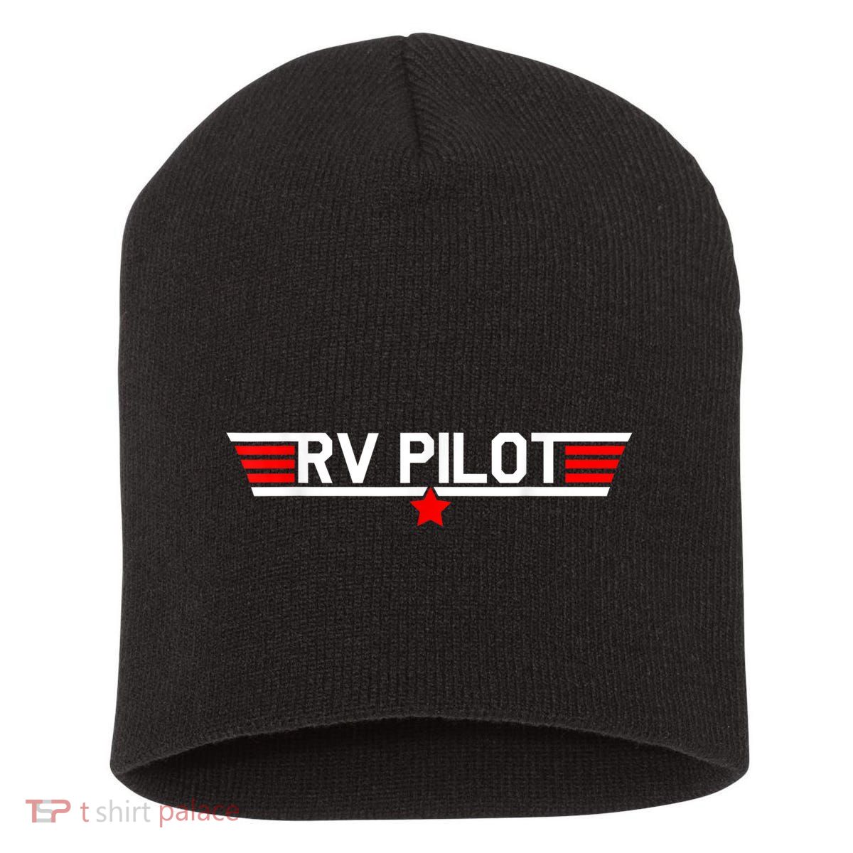RV Pilot Funny Camper Motorhome Travel Camping Matching Gift Short Acrylic Beanie