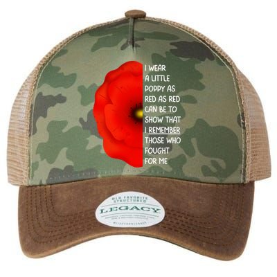 Red Poppy Flower Veterans Day USA Memorial Lest We Forget Legacy Tie Dye Trucker Hat