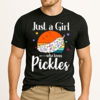 Retro Pickle Floral Design Just A Who Loves Pickles Gift Cooling Performance Crew T-Shirt