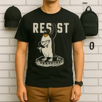 Resist Penguin Flippers Up I Stand With Penguins T-Shirt
