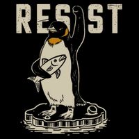Resist Penguin Flippers Up I Stand With Penguins T-Shirt