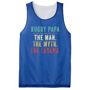 Rugby Papa Fathers Day Gift Rugby Papa Myth Legend Cool Gift Mesh Reversible Basketball Jersey Tank