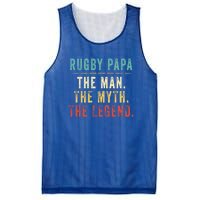 Rugby Papa Fathers Day Gift Rugby Papa Myth Legend Cool Gift Mesh Reversible Basketball Jersey Tank