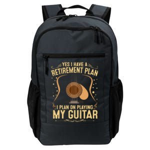 Retirement Plan For Guitar Players Retired Grandpa Dad Daily Commute Backpack