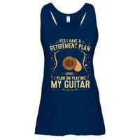 Retirement Plan For Guitar Players Retired Grandpa Dad Ladies Essential Flowy Tank