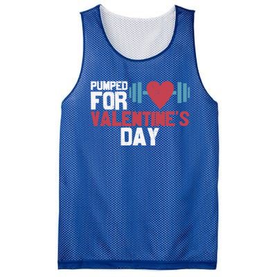 Retro Pumped For Funny Valentines Day Gym Workout Fitness Meaningful Gift Mesh Reversible Basketball Jersey Tank