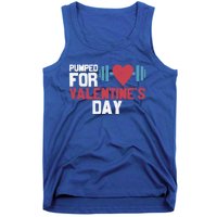 Retro Pumped For Funny Valentines Day Gym Workout Fitness Meaningful Gift Tank Top