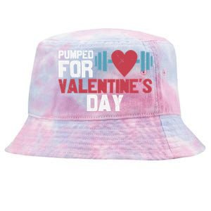 Retro Pumped For Funny Valentines Day Gym Workout Fitness Meaningful Gift Tie-Dyed Bucket Hat