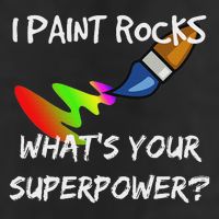 Rock Painting Funny I Paint Rocks Superpower Gift Adult Drive Performance Visor