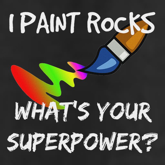 Rock Painting Funny I Paint Rocks Superpower Gift Adult Drive Performance Visor