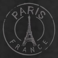 Retro Paris France Eiffel Tower Love 7 Panel Mesh Trucker Snapback Hat