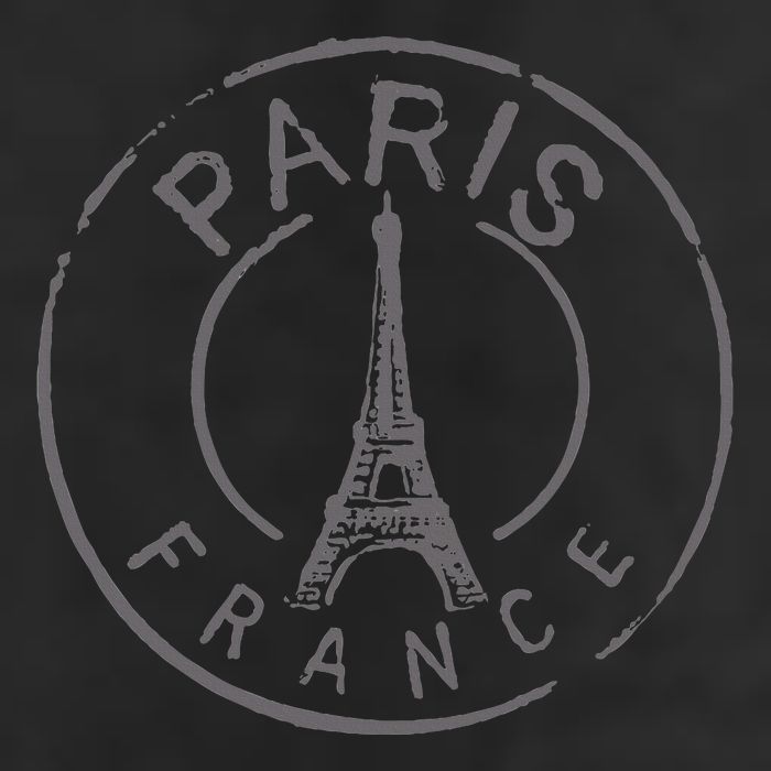 Retro Paris France Eiffel Tower Love 7 Panel Mesh Trucker Snapback Hat