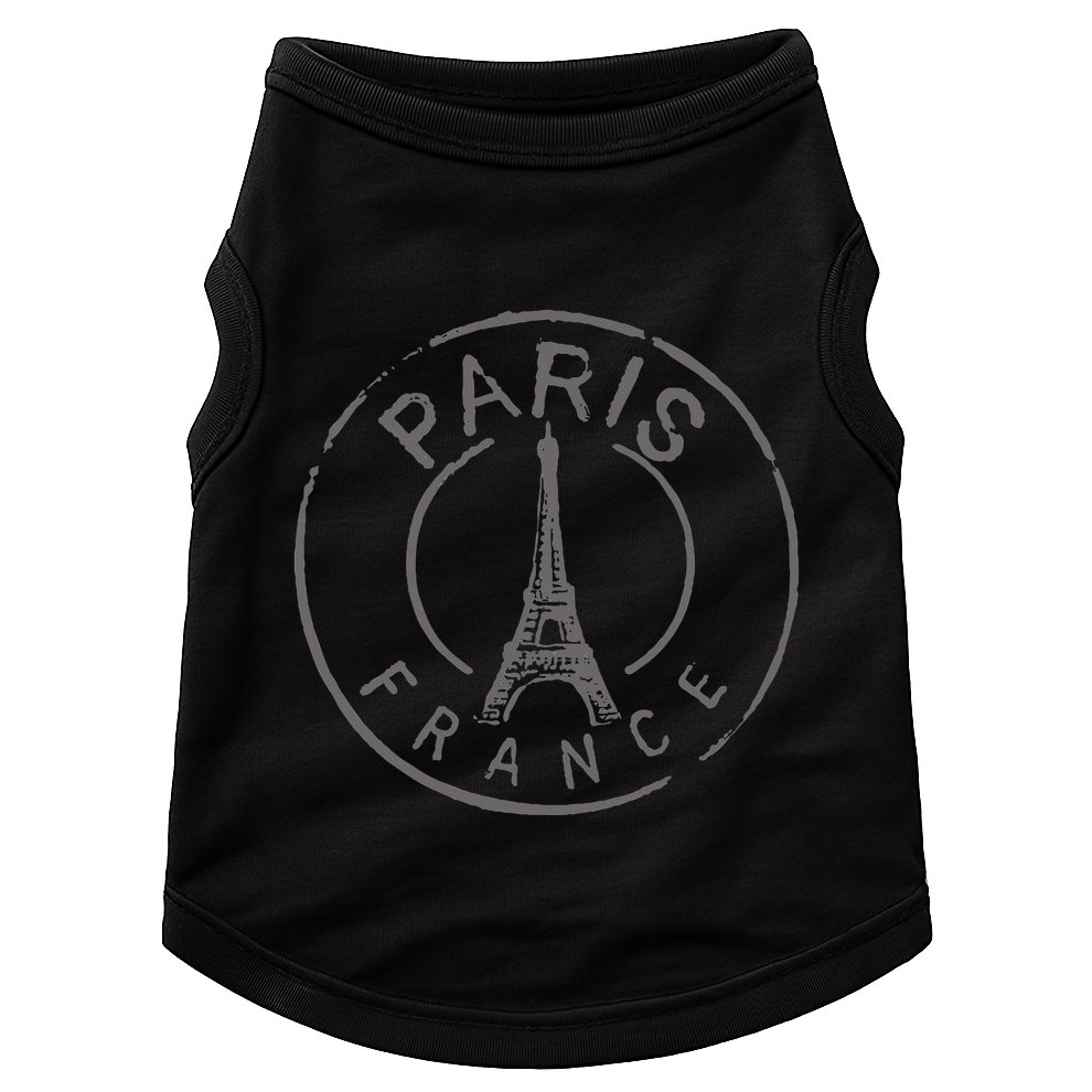 Retro Paris France Eiffel Tower Love Doggie Tank