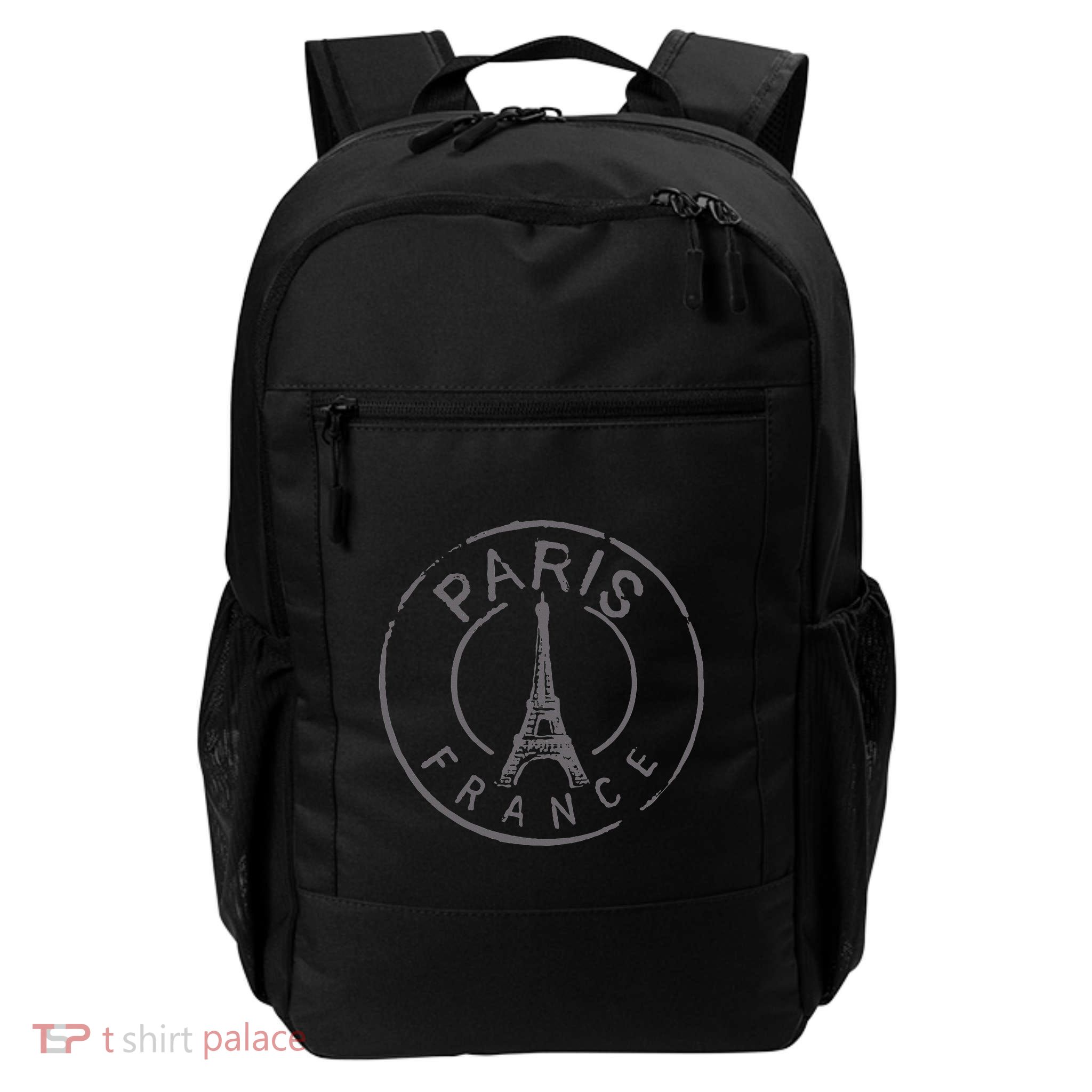 Retro Paris France Eiffel Tower Love Daily Commute Backpack
