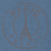 Retro Paris France Eiffel Tower Love Garment-Dyed Sweatshirt